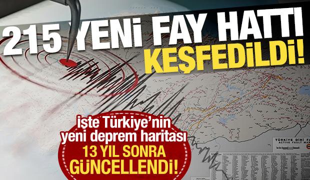 13 yıl sonra güncellendi! 215 yeni fay keşfedildi: İşte Türkiye'nin diri fay haritası!
