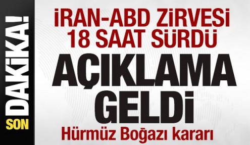 18 saat süren tarihi İran-ABD zirvesinde son dakika gelişmesi! Açıklama geldi