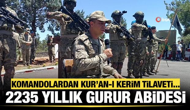 T&uuml;rk Kara Kuvvetleri'nin 2235'inci kuruluş yıld&ouml;n&uuml;m&uuml;nde mest eden Kur'an-ı Kerim tilaveti 