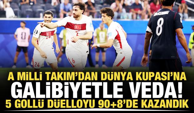 A Milli Takım'dan Dünya Kupası'na zaferle veda! 5 gollü düelloyu 90+8'de kazandık