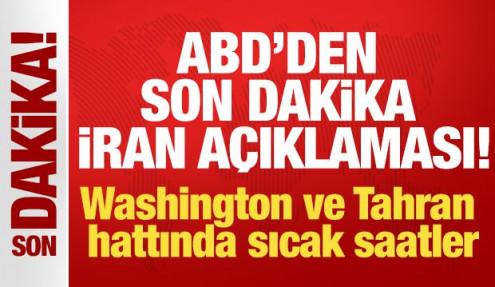 ABD’den çok net İran mesajı: Sözler değil eylemler önemli