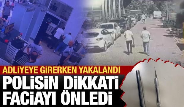 Adliyeye kalem g&ouml;r&uuml;n&uuml;ml&uuml; silahla girmeye &ccedil;alışırken yakalandı