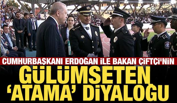 Cumhurbaşkanı Erdoğan ile Bakan &Ccedil;ift&ccedil;i'nin "atama" diyaloğu g&uuml;l&uuml;msetti