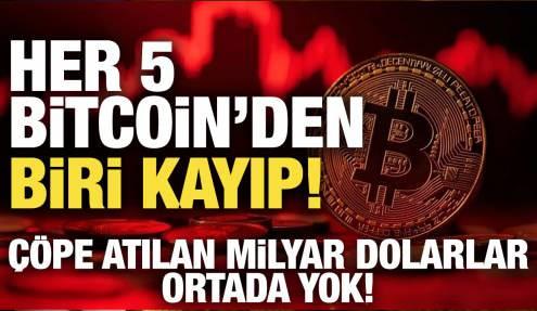 Her 5 Bitcoin'den 1'i kayıp! Çöpe atılan milyar dolarlar ortada yok
