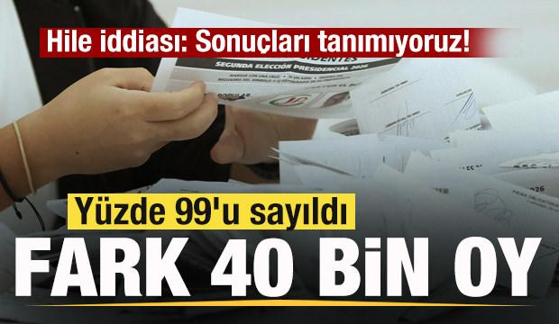 Hile iddiası: Sonuçları tanımıyoruz! Yüzde 99'u sayıldı! Fark 40 bin oy