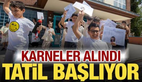 Karneler alındı, son ders zili çaldı! 18 milyon öğrenci için tatil zamanı
