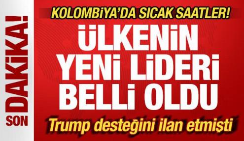 Trump desteğini ilan etmişti: Ülkenin yeni lideri belli oldu! Kolombiya'da sıcak saatler