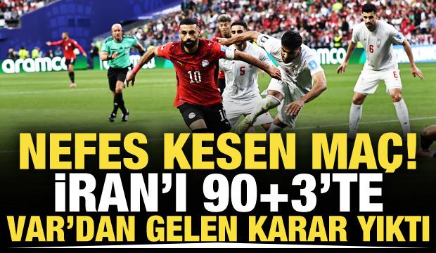 Nefes kesen maç! İran'ı 90+3'te VAR'dan gelen karar yıktı