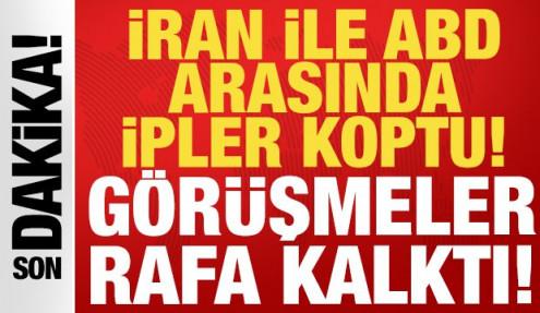 Son dakika: ABD ile İran arasında ipler koptu: Barış rafa kalktı!