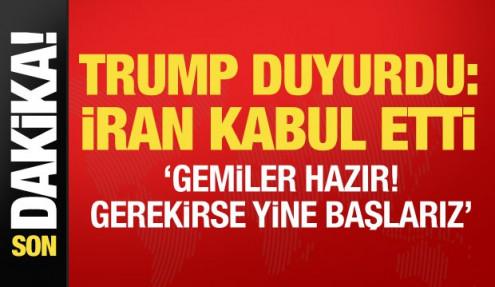 Son dakika... Trump: İran nükleer denetime tabi