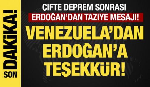 Son dakika...Çifte deprem sonrası Erdoğan’dan taziye mesajı: Dostlarımızın yanındayız