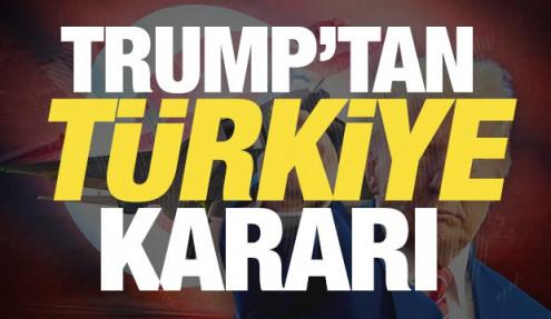 Trump'tan son dakika Türkiye kararı! ABD Kongresine bildirildi! Jet motorları geliyor