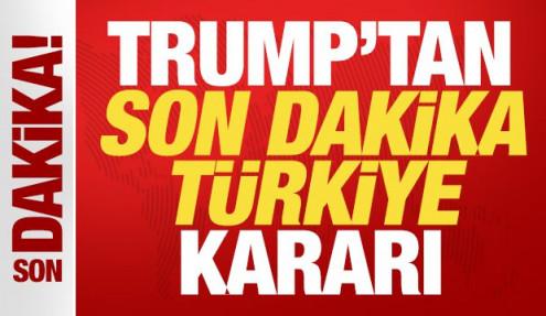 Trump'tan son dakika Türkiye kararı! ABD Kongresine bildirildi! Jet motorları geliyor