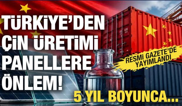 T&uuml;rkiye'den &Ccedil;in &uuml;retimi panellere &ouml;nlem! 5 yıl boyunca...