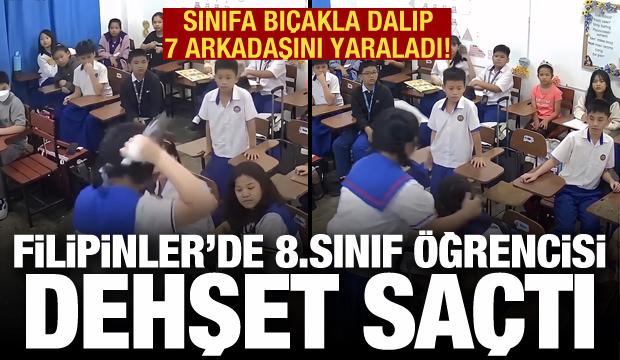 8. sınıf &ouml;ğrencisi dehşet sa&ccedil;tı: Sınıfa bı&ccedil;akla dalıp 7 arkadaşını yaraladı