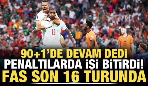 90+1'de devam deyip penaltılarda fişi çektiler! Fas son 16'da