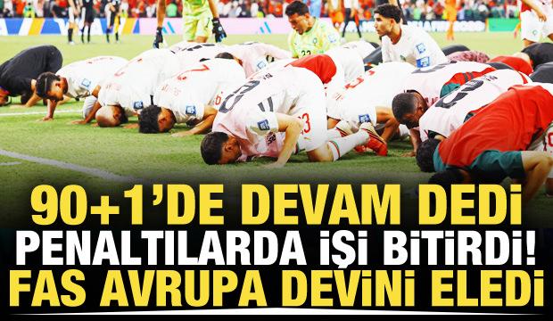 90+1'de devam deyip penaltılarda fişi çektiler! Fas son 16'da