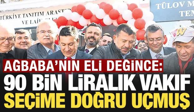 Ağbaba'nın eli değince: 90 bin liralık vakıf seçime doğru uçmuş