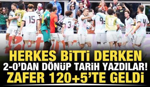 Herkes bitti derken 2-0'dan dönüp tarih yazdılar! Zafer 120+5'te geldi