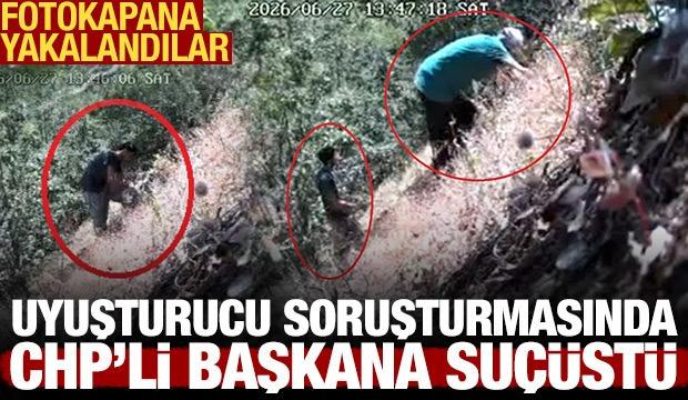  CHP'li belediye başkanı ve oğlu kenevir ekerken foto kapana yakalandı