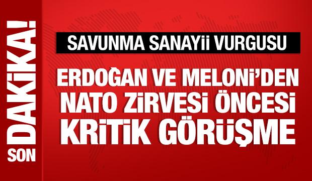 Cumhurbaşkanı Erdoğan, Meloni ile görüştü