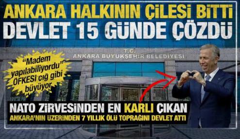 Devlet el attı CHP'li Ankara'da yedi yıllık atıllık on beş günde son buldu!