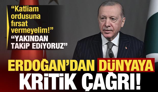 Erdoğan'dan İsrail'e sert tepki: Fırsat verilmemeli, bölgeyi kan kokusuna boğuyor!