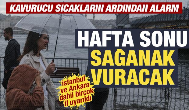 Hafta sonu hava tersine dönüyor! İstanbul ve Ankara dahil birçok ile sağanak uyarısı