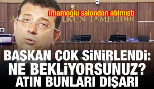 İmamoğlu salondan atılmıştı! Başkan sinirlendi: Ne bekliyorsunuz? Atın bunları dışarı