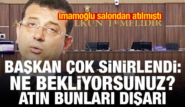 İmamoğlu salondan atılmıştı! Başkan sinirlendi: Ne bekliyorsunuz? Atın bunları dışarı