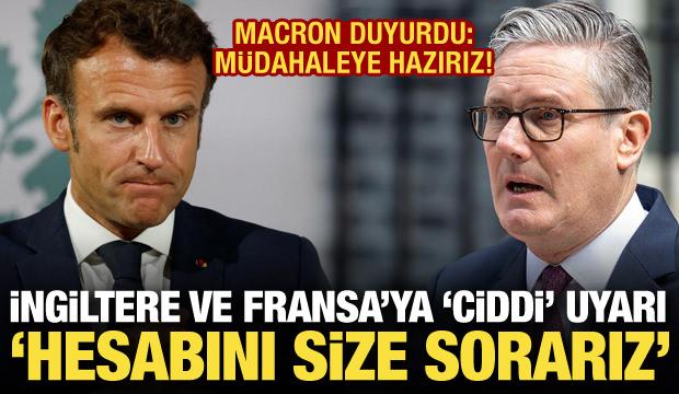 İran'dan İngiltere ve Fransa'ya 