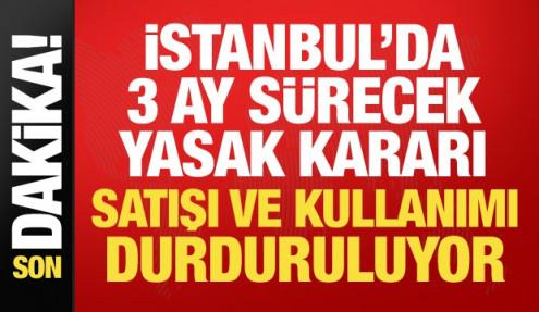 İstanbul'da havai fişek ve meşale kullanımı yasaklandı! Valilik tarih verdi