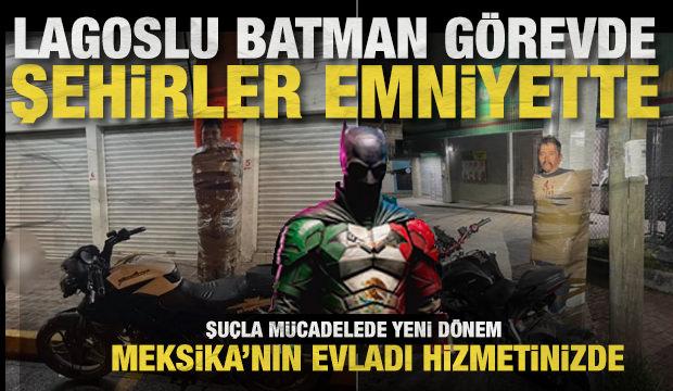 Meksika sokaklarında " Aranan Batman!" Hırsızları direğe bağlayıp kedi bıyığı &ccedil;izdi! 