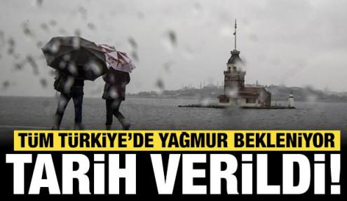 Meteoroloji beklenen tarihi verdi: Tüm Türkiye'de yağmur bekleniyor!