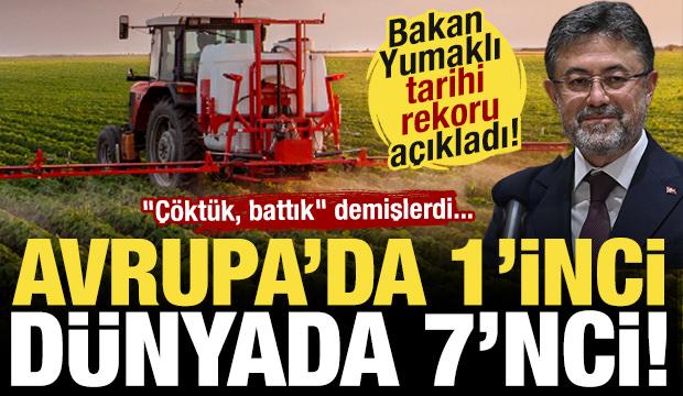 T&uuml;rkiye'den tarımda tarihi rekor! İşte tarımda en fazla hasılat yapan &uuml;lkeler!