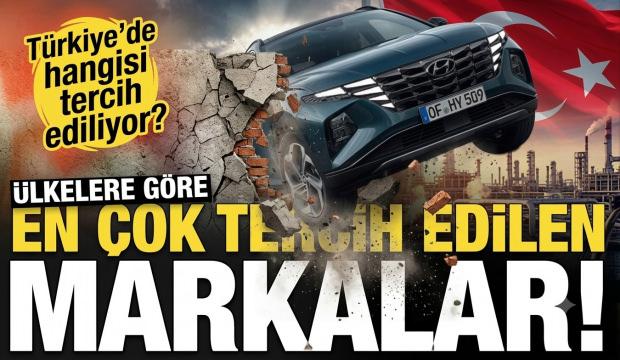 &Uuml;lkelerin en &ccedil;ok tercih ettiği otomobil markaları a&ccedil;ıklandı! T&uuml;rkiye hangisini se&ccedil;iyor?
