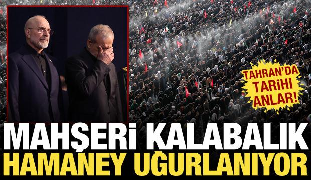 Y&uuml;zbinlerce kişi Ali Hamaney i&ccedil;in cenaze namazı kıldı
