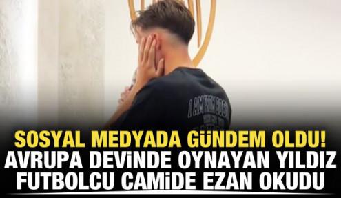 Bosnalı yıldız Amar Dedic, camide ezan okudu! Görüntüler gündem oldu