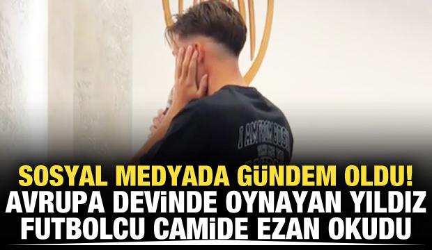 Bosnalı yıldız Amar Dedic, camide ezan okudu! Görüntüler gündem oldu