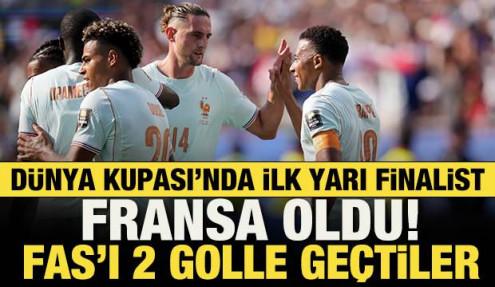 Dünya Kupası'nda ilk yarı finalist belli oldu! Fransa Fas'ı 2 golle geçti