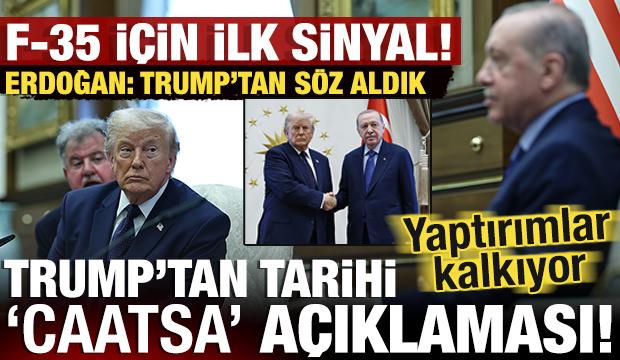 Erdoğan- Trump zirvesi: CAATSA yaptırımları kalkıyor! İki liderden F-35 açıklaması!