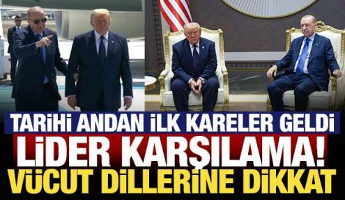 Erdoğan, Trump'ı Ankara'da karşıladı! Samimi anlar kameralara yansıdı
