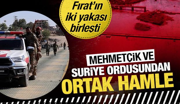 Fırat'ın iki yakası birleşti: Mehmet&ccedil;ik ve Suriye ordusundan ortak hamle