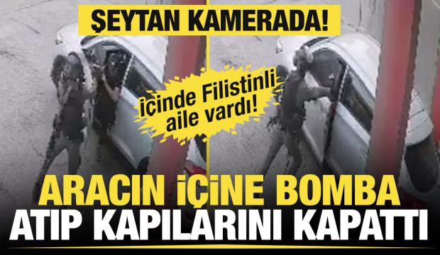 İsrail polisi Filistinlilerin içinde bulunduğu aracın içine bomba atıp kapıları kapattı