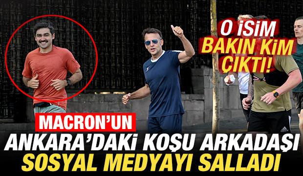 Macron’un Ankara'daki koşu arkadaşı sosyal medyayı salladı! Bakın o isim kim çıktı!