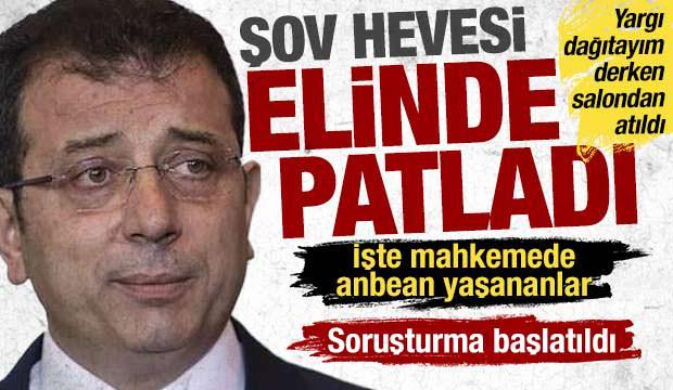 Mahkeme başkanını tehdit eden İmamoğlu salondan çıkarıldı: Hakkında soruşturma başlatıldı