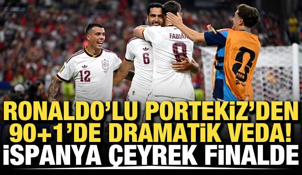 Ronaldo'lu Portekiz'den 90+1'de dramatik veda! İspanya &ccedil;eyrek finalde