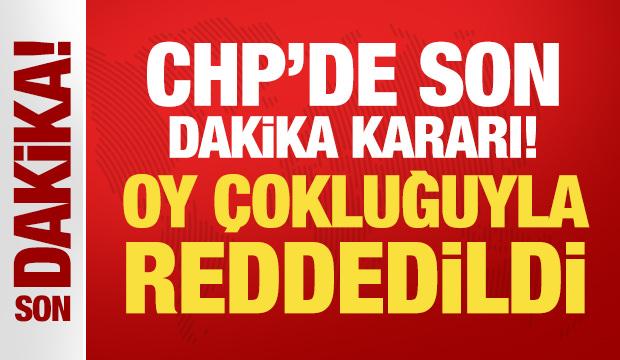 Son Dakika: CHP YDK, 8 kişinin tedbir kararına itirazını reddetti