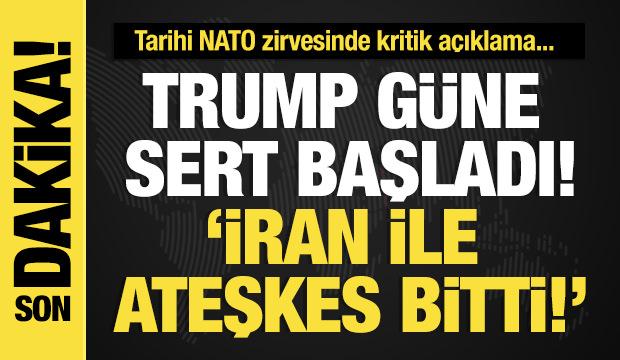 Son dakika... Trump güne sert başladı! ‘İran ile ateşkes bitti!’