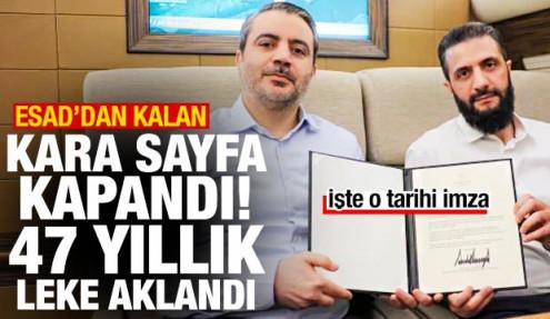 Trump imzayı attı! Suriye, Esad'dan kalan 47 yıllık lekeden kurutuluyor